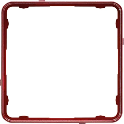 JUNG Applikationsrahmen CDP81RTM | 1-fach Rahmen CD plus | Thermoplast | glänzend | rot-metallic RAL 3005 | halogenfrei