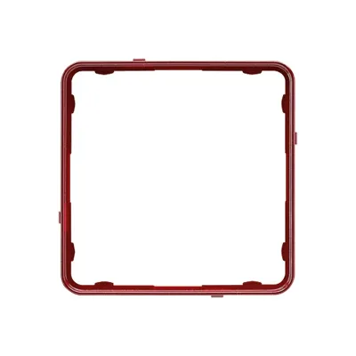 JUNG Applikationsrahmen CDP81RTM | 1-fach Rahmen CD plus | Thermoplast | glänzend | rot-metallic RAL 3005 | halogenfrei