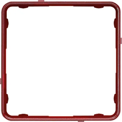 JUNG Applikationsrahmen CDP81RTM | 1-fach Rahmen CD plus | Thermoplast | glänzend | rot-metallic RAL 3005 | halogenfrei