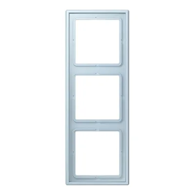 JUNG Rahmen 3-fach LC 983 208 | Einbaurahmen Unterputz | Duroplast matt | horizontal & vertikal | outremer clair