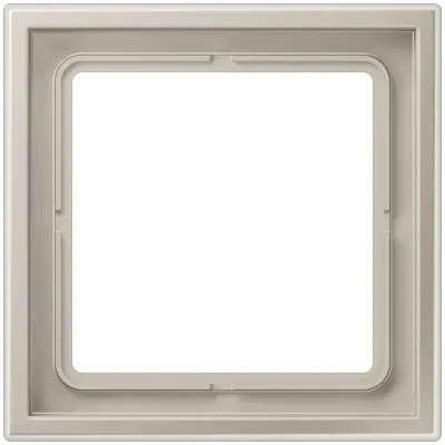JUNG Rahmen 1-fach LSZES981BF | Edelstahl Optik | Thermoplast lackiert | Unterputz | waagerecht/ senkrecht | 81x81mm