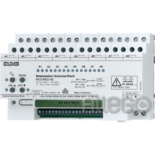 Bild: Jung Relaisstation 8-fach Universal RS 8 REGHE