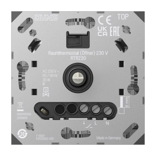 Bild: JUNG RTR 230 Raumthermostat 230V Öffner IP20