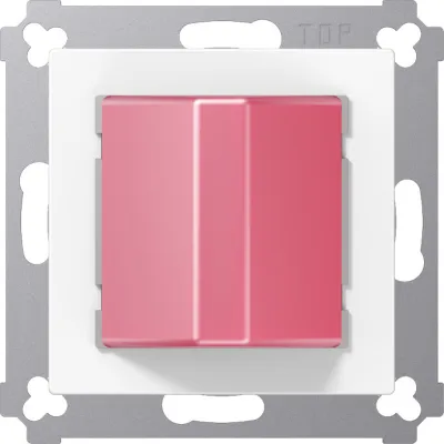 JUNG Notrufmodul NRSAS0834RMWW AS500 | Summer/LED 90dB | 24V DC | Schraubbefestigung | alpinweiß