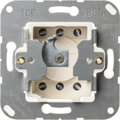 JUNG Jalousie-Schlüsselschalter 134.28 | UP-Einsatz 2-polig | 10A 250V | IP20 | halogenfrei | ohne Schloss