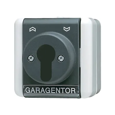JUNG Schlüsselschalter 806.18W | Universal Aus-Wechselschalter | 1-polig | IP44 | Unterputz | grau | Thermoplast