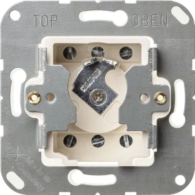 JUNG Schlüsselschalter 106.28 | 2-polig | 16AX | UP | Profil-Halbzylinder 40mm | IP20 | Metall