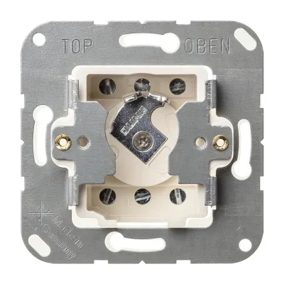 JUNG Schlüsselschalter 106.28 | 2-polig | 16AX | UP | Profil-Halbzylinder 40mm | IP20 | Metall