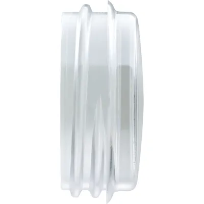 JUNG Schraubhaube flach 37.02 | Ersatzhaube für Lichtsignal | bruchsicher | klar | für Leuchtmittel max. 35 mm