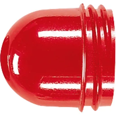 JUNG Schraubhaube hoch 37R | Beleuchtungshaube für Lichtsignal | Schraubgewinde | bruchsicher | max. 54 mm | rot