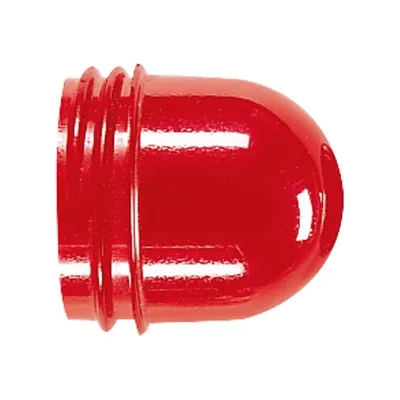 JUNG Schraubhaube hoch 37R | Beleuchtungshaube für Lichtsignal | Schraubgewinde | bruchsicher | max. 54 mm | rot