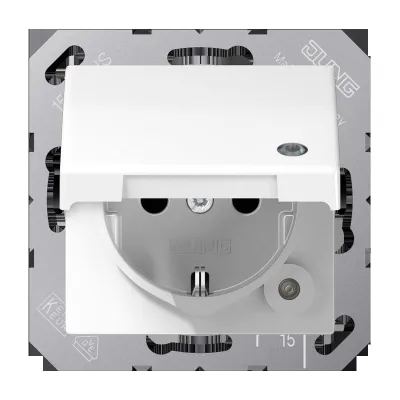 JUNG SCHUKO Steckdose 16 A 250V alpinweiß SPAS 1520 KL WW