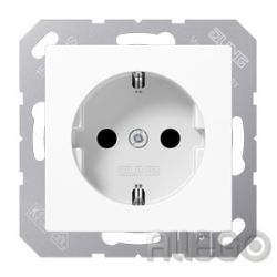 Jung SCHUKO-Steckdose 16A 250V antibakteriell ABA 1520 WW