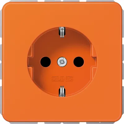 JUNG SCHUKO Steckdose CD1520BFO | Unterputz 16A 250V | bruchsicher | Federklemmen | Thermoplast | orange