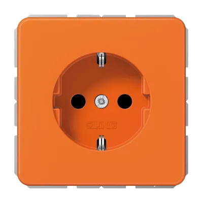 JUNG SCHUKO Steckdose CD1520BFO | Unterputz 16A 250V | bruchsicher | Federklemmen | Thermoplast | orange