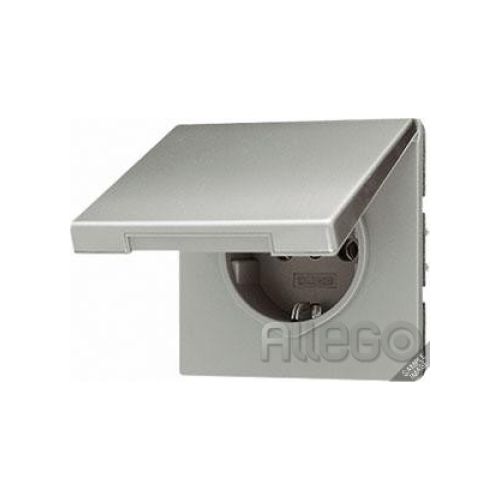 Bild: Jung SCHUKO-Steckdose 16A 250V Klappdeckel AL 1520 KIKL