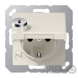 Jung SCHUKO-Steckdose 16A 250V Klappdeckel AS 1520 BFKL SL