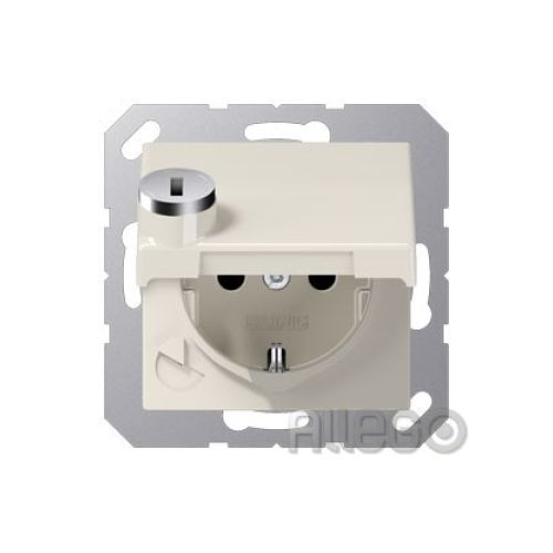 Bild: Jung SCHUKO-Steckdose 16A 250V Klappdeckel AS 1520 BFKL SL