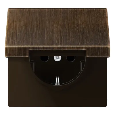 JUNG SCHUKO-Steckdose 16A 250V Klappdeckel ME 1520 KL AT