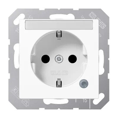 JUNG SCHUKO-Steckdose A 1520 BFNAKO WW | 16A 250V | Unterputz | LED-Anzeige | erhöhter Berührungsschutz | weiß