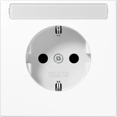 Jung SCHUKO-Steckdose LS1520KINAWW | Unterputz | Schriftfeld | Berührungsschutz | Duroplast | alpinweiß | 16A 250V