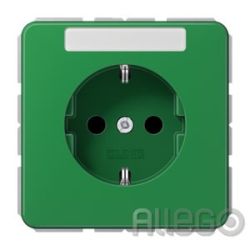 Jung SCHUKO-Steckdose 16A 250V mit Schriftfe CD 1520 BFNA GN