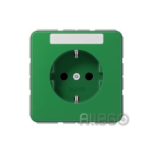 Bild: Jung SCHUKO-Steckdose 16A 250V mit Schriftfe CD 1520 BFNA GN