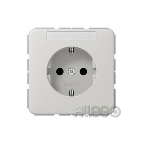 Bild: Jung SCHUKO-Steckdose 16A 250V mit Schriftfeld CD 1520 NA LG