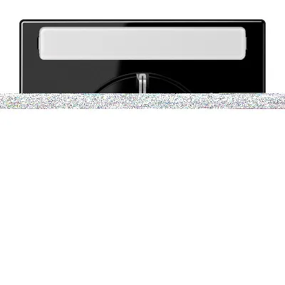 JUNG SCHUKO-Steckdose LS1520NASW | 16A 250V | Unterputz | Schriftfeld | Federklemmen | Duroplast glänzend | schwarz