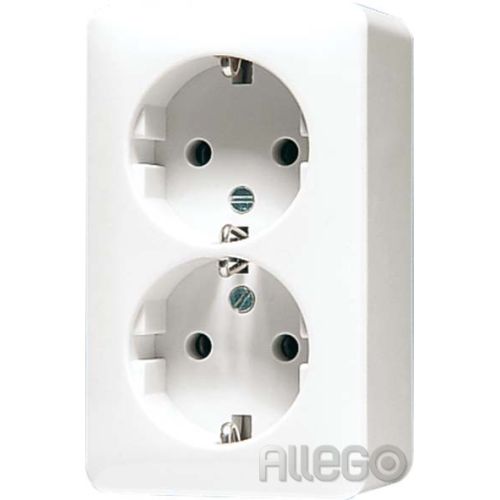 Bild: Jung SCHUKO-Steckdose 2-fach 16A 250V 6020 KIA WW
