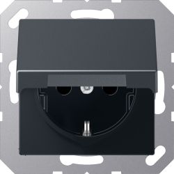 JUNG SCHUKO-Steckdose anthrazit matt A 1520 BFKIKL ANM
