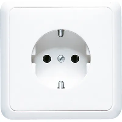 JUNG SCHUKO-Steckdose 5520KIWW Unterputz | 16A 250V | Berührungsschutz | Federklemmen | Duroplast | alpinweiß