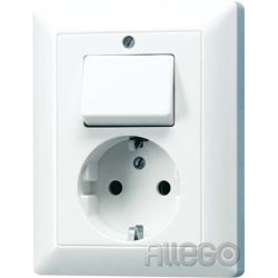 Jung SCHUKO-Steckdose aws 16A 250V m.Schalter AS 5576 U WW