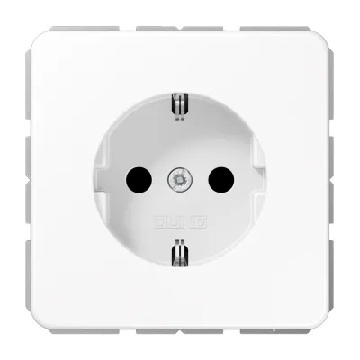 JUNG SCHUKO Steckdose CD1521WW | Unterputz | Schraubklemmen | Duroplast | 16A 250V | IP20 | alpinweiß
