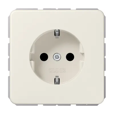 JUNG SCHUKO Steckdose CD1520BF | Unterputz 16A 250V | Federklemmen | Thermoplast bruchsicher | cremeweiß RAL1013
