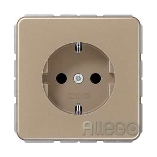 Bild: Jung SCHUKO-Steckdose gold-bronze CD 1520 GB