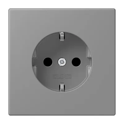 JUNG SCHUKO Steckdose LC 1520 KI 203 | 1-fach | Unterputz | erhöhtem Berührungsschutz | IP20 | grau gris 31 | Duroplast