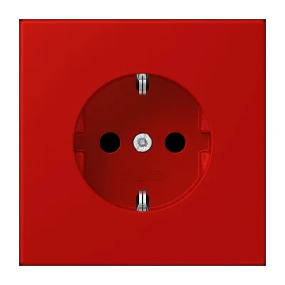 JUNG SCHUKO Steckdose LC 1520 KI 227 | 1-fach Unterputz IP20 | erhöhter Berührungsschutz | Duroplast | rouge vermillon