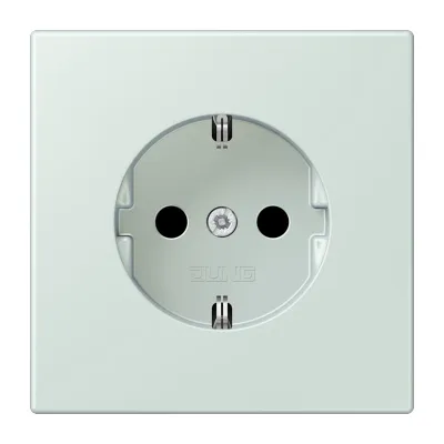 JUNG SCHUKO Steckdose LC 1520 215 | Unterputz | 16A 250V | Kunststoff Duroplast | Federklemmen | IP20 | ceruléan pale