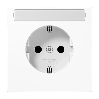 JUNG | SCHUKO-Steckdose | LS1520BFKINAWW | 16A 250V | UP | IP44 | Berührungsschutz | alpinweiß | Schriftfeld
