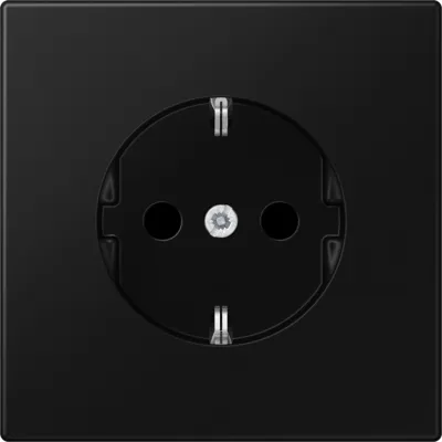 JUNG SCHUKO Steckdose LS1521SWM | Unterputz | Typ F | 16A 250V | Schraubklemmen | Duroplast | graphitschwarz matt