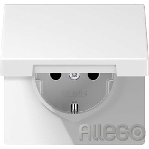 Bild: Jung SCHUKO Steckdose mit Klappdeckel LS1520BFKLWW Jung SCHUKO Steckdose mit Kla