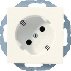 Jung SCHUKO-Steckdose ws 16A 250V 45Grad A 520-45 KI
