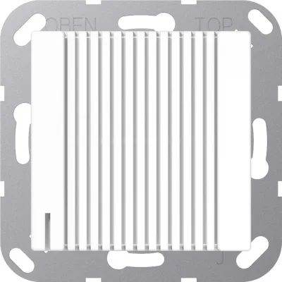 Jung Signalgeber A567SWW | Piezo 2 Klangfarben | 8-12V AC | 96 dB | Tragring | bruchsicher | Kunststoff | weiß