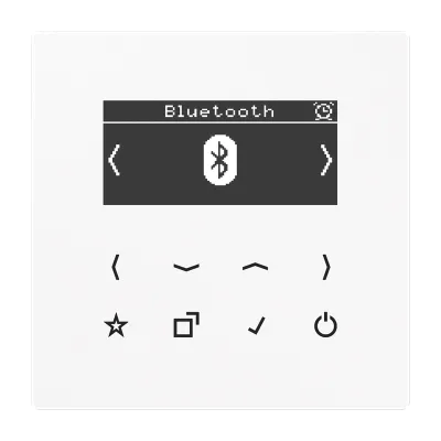 JUNG Smart Radio DAB+ Bluetooth DABLSBTWW | Digitalradio UKW Unterputz | Sensortasten | Stereo | Weiß