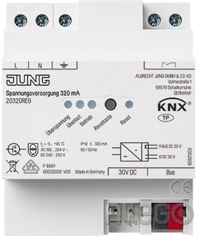 Jung Spannungsversorgung 320mA KNX 20320REG