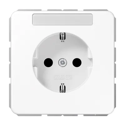 JUNG SCHUKO Steckdose CD1520KINAWW | Unterputz | 16A 250V | Berührungsschutz | Federklemmen | Duroplast | alpinweiß