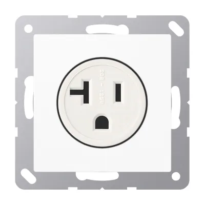 JUNG Steckdose amerikanisch A521-20WW | NEMA 5-20R 20A 125V | Unterputz | Schraubklemme | Duroplast | alpinweiß