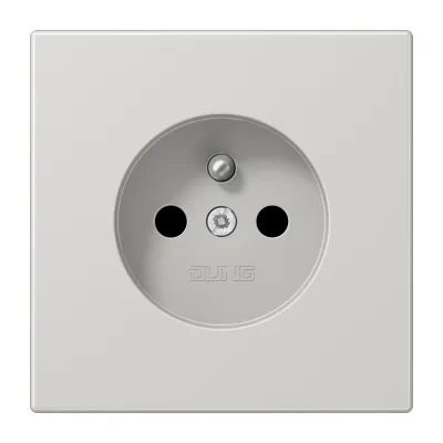 JUNG Steckdose LS1520FKILG | französisch-belgisch | UP | 1-fach | 16A 250V | erhöhter Berührungsschutz | lichtgrau