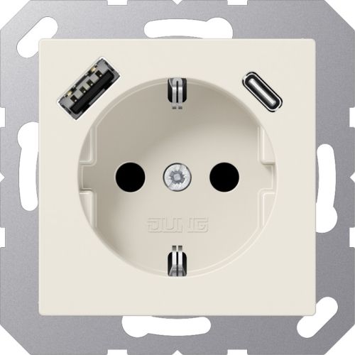 Bild: Jung Steckdose SCHUKO A1520-15CA m.USB Typ AC